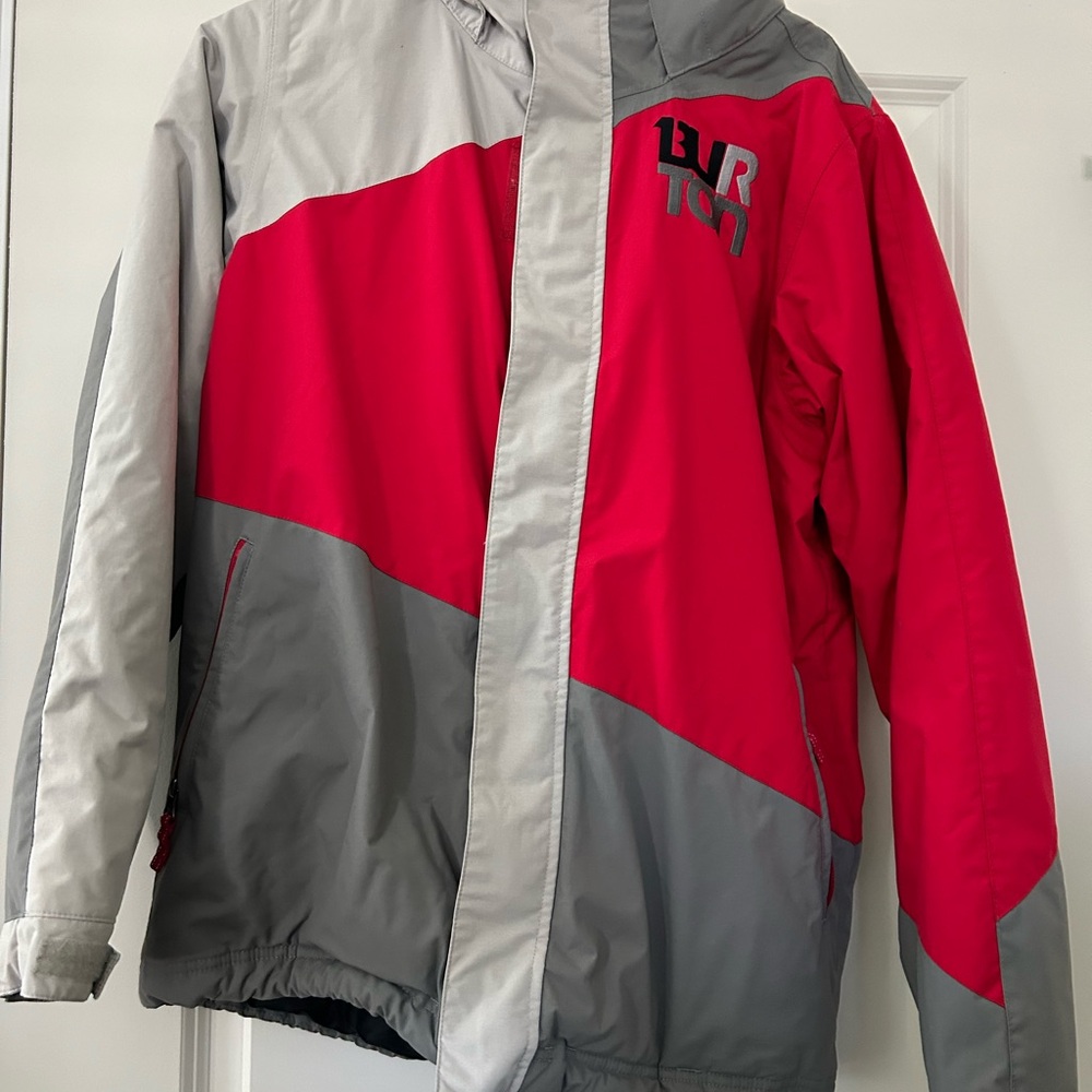 Burton Two-Tone Red and Gray Jacket